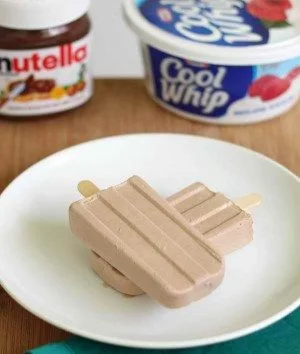 Nutella Cool Whip Popsicles