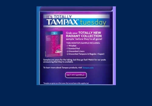 Tampax Free Sample