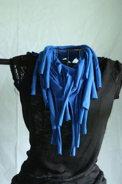 Do It Yourself Tshirt Infinity Fringe Scarf