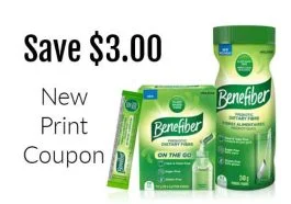 Benefiber Coupon Canada: Save $3.00 off (Print)