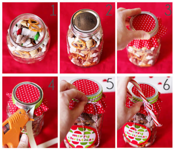Christmas mason jar gift idea