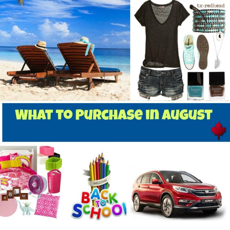 What to Purchase in August