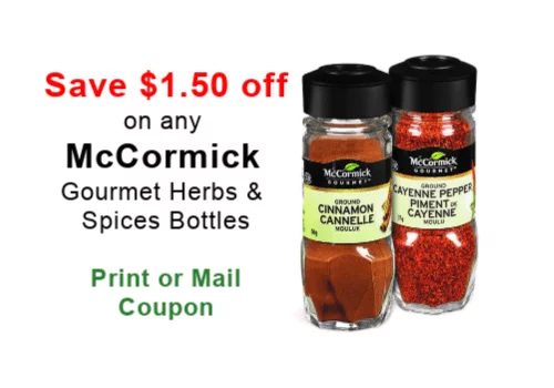 McCormick Gourmet Spice Coupon