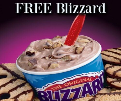 Free Blizzard at Dairy Queen