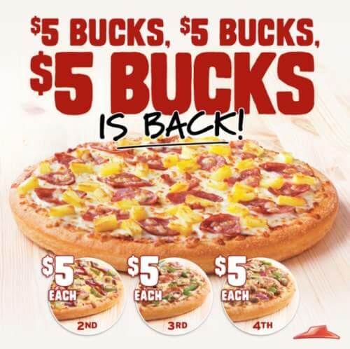 Pizza Hut Coupons: $5 $5 $5 &Melts $8.99