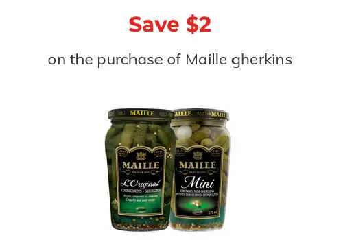 Check Out Some of the Best Deals and Free Samples in Canada | Canadian Free Stuff Maille Canada Coupon -Save $2.00 on Maille Gherkins with this new Maille Coupon Canada