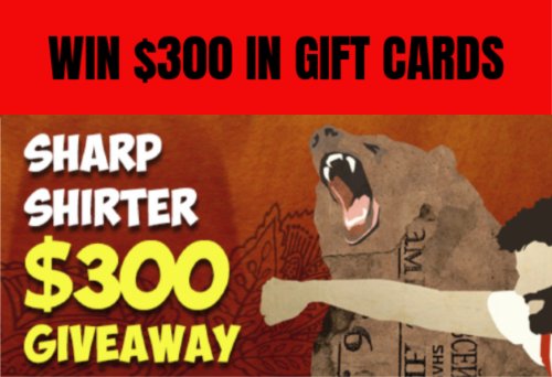 TeeHunter Contest – Win $300 in Sharpshirter and Redbubble Gift Cards