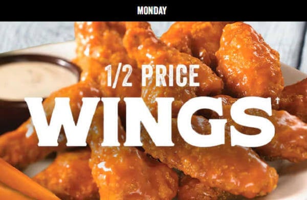 Montana Special 1/2 Price Wings