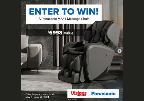 Panasonic Canada Contest: WIN a Full Body Heated Massage Chair