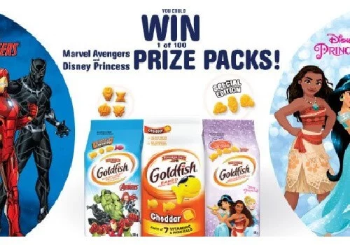 GoldFish Win Prize Packs Marvel or Disney