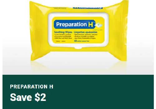 Check Out Some of the Best Deals and Free Samples in Canada | Canadian Free Stuff Preparation H Coupon Canada -Save $2 off Preparation wipes with this new Preparation H Canada Coupon
