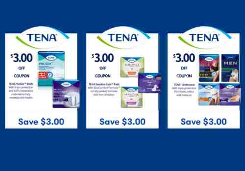 Tena Coupons - Printable $9.00 in Coupons