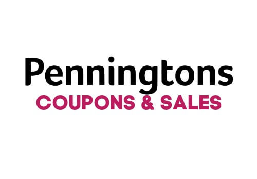 Penningtons Logo Coupons and Sales words underneath