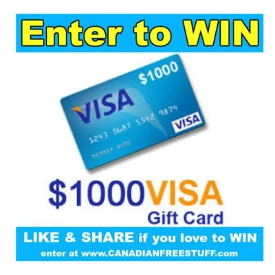 Check Out Some of the Best Deals and Free Samples in Canada | Canadian Free Stuff Win a Visa gift card in this new Visa canada contest- win $1000 visa gift card