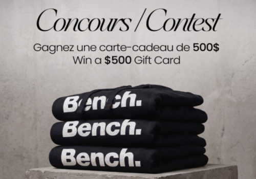 Check Out Some of the Best Deals and Free Samples in Canada | Canadian Free Stuff Win a $500 Bench Canada gift card in this new Bench Clothing Contest.