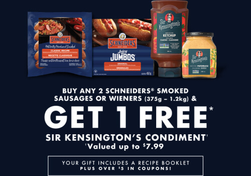 Schneiders Promotion Rebate Free Condiment with purchase