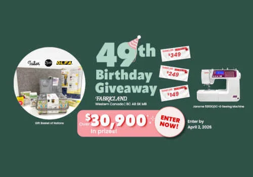 Check Out Some of the Best Deals and Free Samples in Canada | Canadian Free Stuff Fabricland Contest Canada -See how to enter and all the details here of the Fabricland Canada Contest