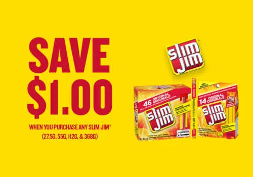Check Out Some of the Best Deals and Free Samples in Canada | Canadian Free Stuff Save $1.00 with a Slim Jim Coupon Canada