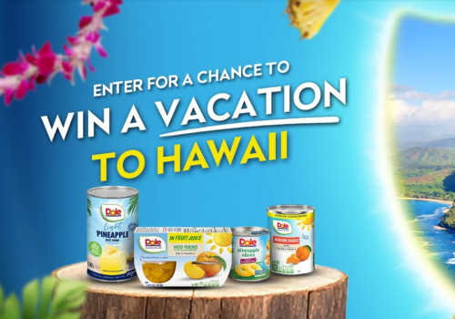 Enter this Dole Canada Contest to win a trip for 2 to Hawaii! See how to enter and all the details here. Dole Contest Canada
