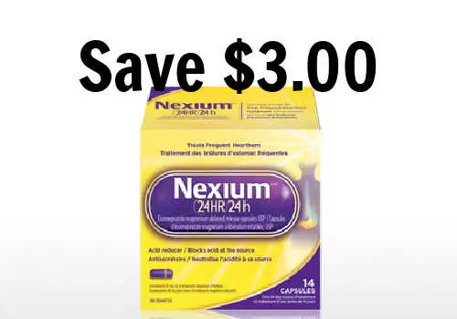 Check Out Some of the Best Deals and Free Samples in Canada | Canadian Free Stuff Nexium Canada Coupon -Save $3.00 off Nexium with this printable Nexium Coupon Canada