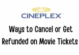 Cineplex Ticket Refund