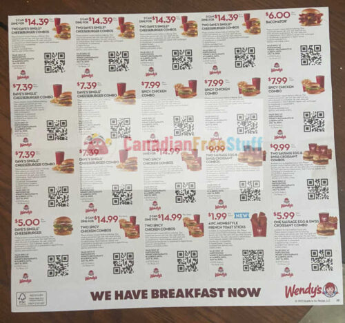 Wendy's Canada Coupons I Save on April 2024