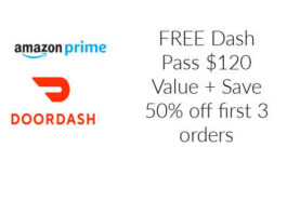 FREE Door DashPass With Amazon Prime Membership
