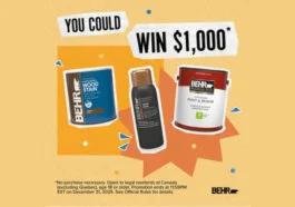 Home Depot Canada Contest -Win a $1000 Home Depot Gift Card from Behr