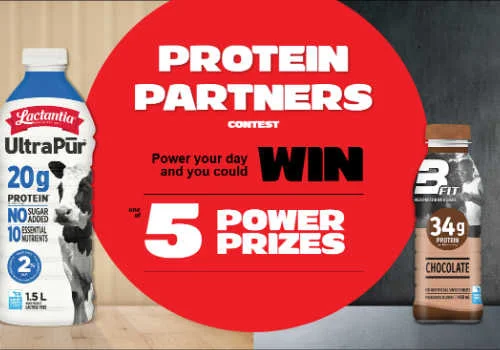Check Out Some of the Best Deals and Free Samples in Canada | Canadian Free Stuff Win 1 of 5 Power prizes in the new Lactantia Protein Partners Contest for Canada. Enter the newest Lactantia Contest today.