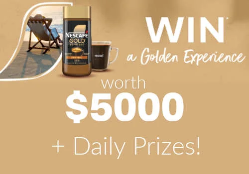 Check Out Some of the Best Deals and Free Samples in Canada | Canadian Free Stuff Nescafe Gold Contest-Win 1 of 5 GOLDEN EXPERIENCES worth $5000 + Daily Cash Prizes!