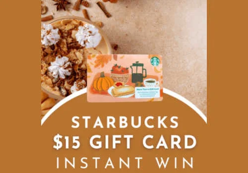Starbucks Contest for Canada -Win Starbucks Gift Cards Instantly!