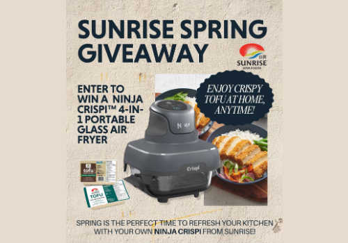 Sunrise Soya Contest: Win a Ninja Crispi 4-in-1 portable air fryer