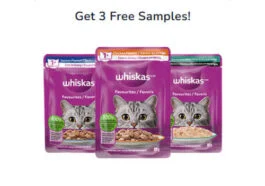 Whiskas FREE Sample – Get 3 Free Samples of Whiskas Pouches -GO!!!