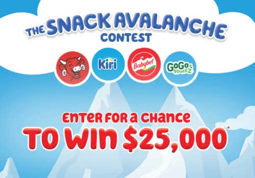 Babybel Contest: Win $25,000 CASH with Snack Avalanche!