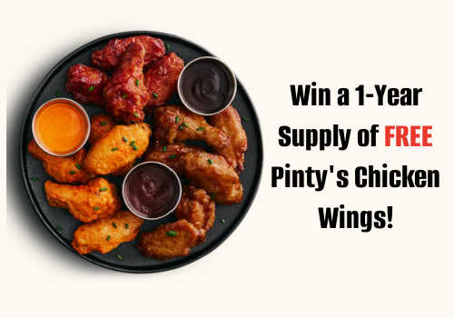 Check Out Some of the Best Deals and Free Samples in Canada | Canadian Free Stuff Win a 1-Year Supply of FREE Pinty's Chicken Wings -New Pinty's Contest