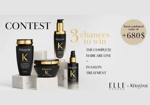 Check Out Some of the Best Deals and Free Samples in Canada | Canadian Free Stuff Win a Kerastase prize bundle in tis new Elle Canada Contest