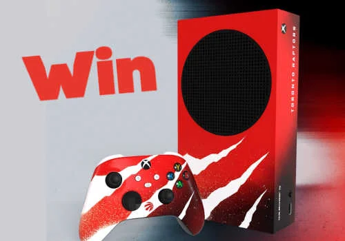 Enter the Xbox giveaway to win a Xbox Series S x Toronto Raptors custom console + controller! New Xbox Canada Contest