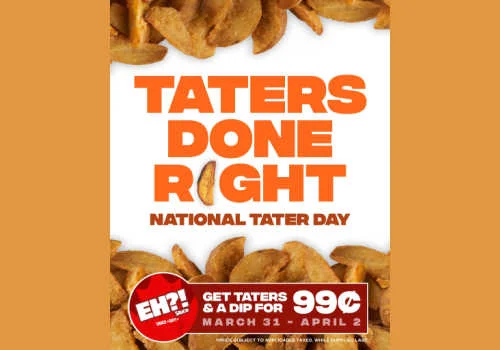Mary Browns Chicken offer-Get Taters and a dip for $0.99-celebrate National tater day with Mary Browns Coupons Canada