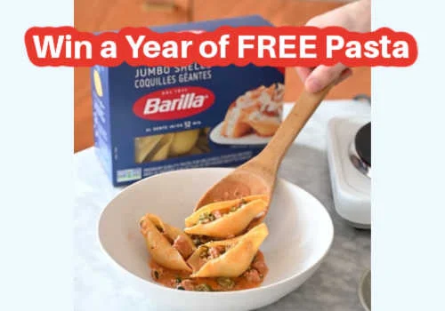 Win a year’s worth of Barilla Pasta in this new Barilla Pasta Giveaway for Canada