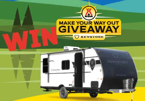 Check Out Some of the Best Deals and Free Samples in Canada | Canadian Free Stuff KOA Giveaway 2026 -Win a Keystone Passport Trailor, $5OO KOA gift card and $1,OOO Cash! Win an RV with Koa Canada