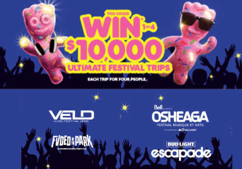 Check Out Some of the Best Deals and Free Samples in Canada | Canadian Free Stuff mondelez spring music contest for Canada -win 1 of 4 ultimate music festival experiences worth $10,000 in this new mondelez contest canada
