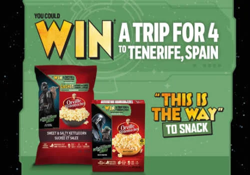 Check Out Some of the Best Deals and Free Samples in Canada | Canadian Free Stuff Win a Trip for 4 to Spain in this new Orville Redenbacher Contest Canada