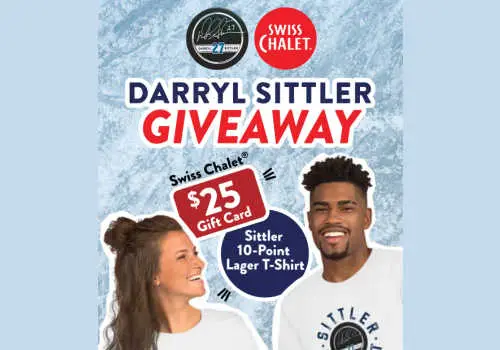Swiss Chalet Canada Contest -Win 1 0f 10 Darryl Sittler t-shirts plus a $25 Swiss Chalet gift card