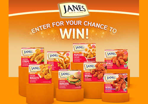 Check Out Some of the Best Deals and Free Samples in Canada | Canadian Free Stuff Enter the latest Janes Foods Contest Canada for your chance to win $150 in Janes Chicken Strips products