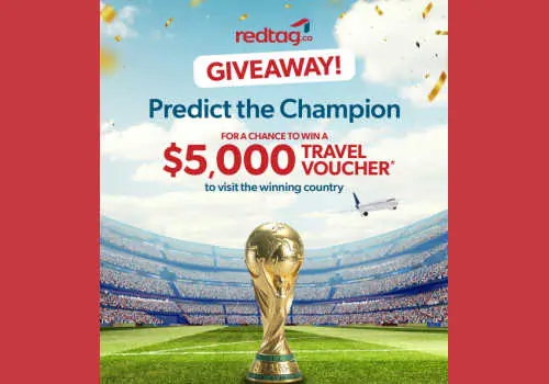 Redtag contest - Win a $5000 Redtag Travel voucher when you predict the Champion in this new Redtag.ca contest