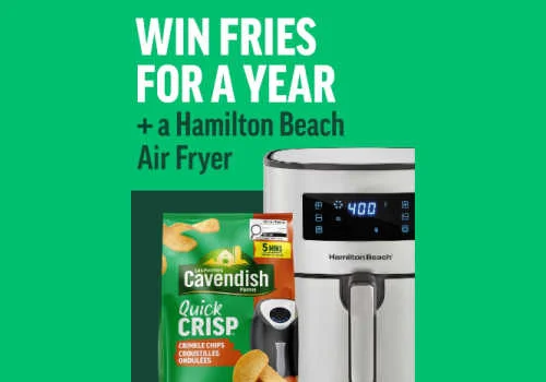 Check Out Some of the Best Deals and Free Samples in Canada | Canadian Free Stuff Win Cavendish crinkle chips for a year in this new Cavendish Farms contest