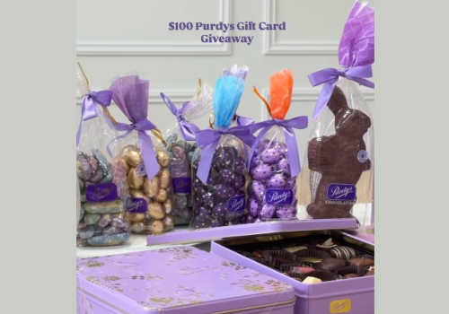 Check Out Some of the Best Deals and Free Samples in Canada | Canadian Free Stuff Purdys Chocolate contest-win a $100 Purdys chocolatier gift card for Easter