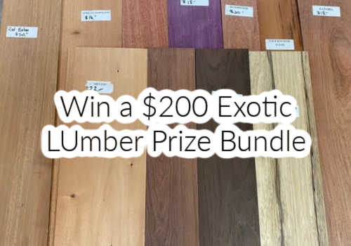 Check Out Some of the Best Deals and Free Samples in Canada | Canadian Free Stuff Win a $200 Exotic Lumber prize bundle in this new Canadian Woodworking Contest