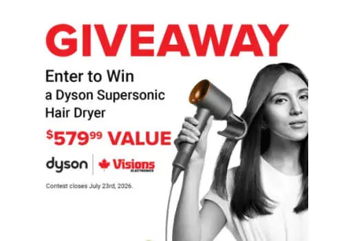 Win a Dyson Supersonic Hair Dryer in this new Dyson Contest