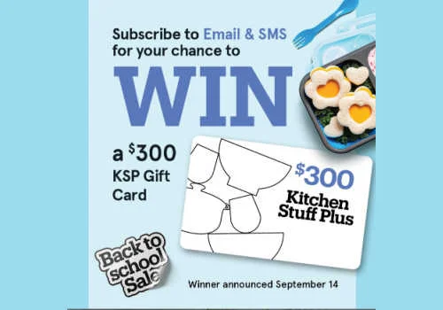 Win a $300 KSP gift card in this new Kitchen Stuff Plus Contest